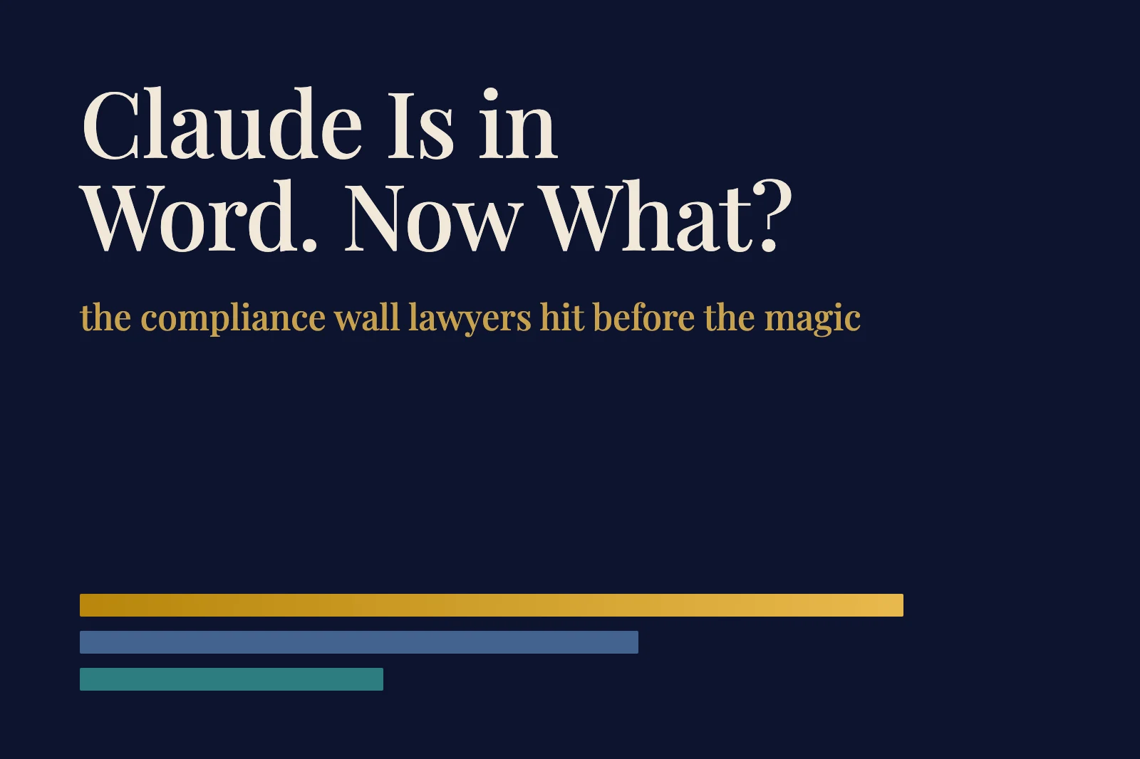 أطلقت Anthropic إضافة Claude لـ Word. إليك ما يحتاج المحامون لمعرفته حقًا.